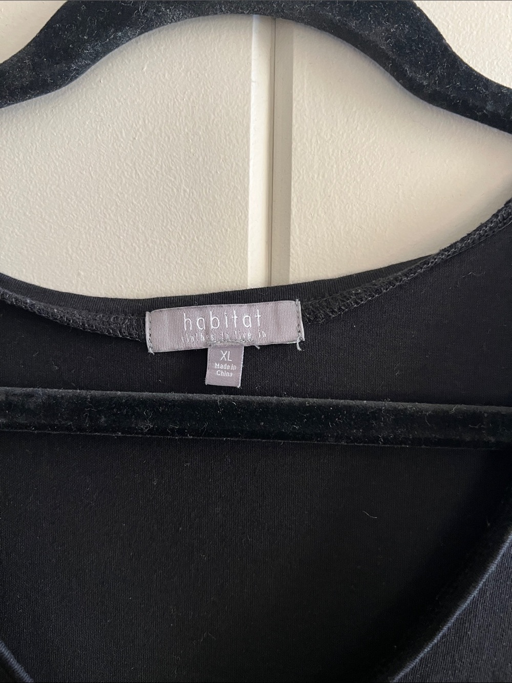 Habitat Black V-Neck Long Sleeve Tunic - Picture 2 of 3